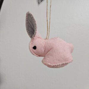 Crate and Barrel Brittany the Bunny Pink ORNAMENT- NEW